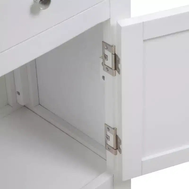 Aparador vidaXL 35.4x13.2x32.7 cm Madera maciza de roble