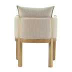 Christopher Knight Home Diana - Sillones modernos de lino tapizados con madera de caucho (juego de 2)