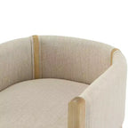Christopher Knight Home Diana - Sillones modernos de lino tapizados con madera de caucho (juego de 2)