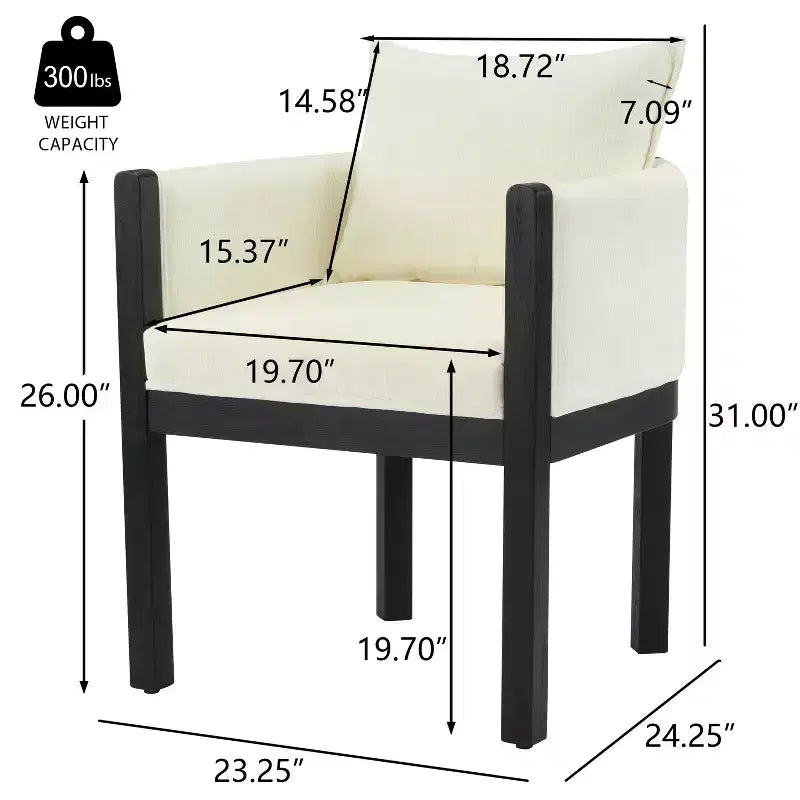 Christopher Knight Home Diana - Sillones modernos de lino tapizados con madera de caucho (juego de 2)