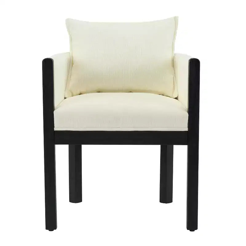 Christopher Knight Home Diana - Sillones modernos de lino tapizados con madera de caucho (juego de 2)