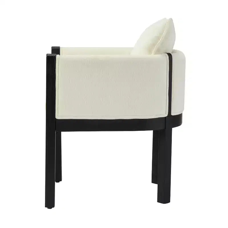 Christopher Knight Home Diana - Sillones modernos de lino tapizados con madera de caucho (juego de 2)