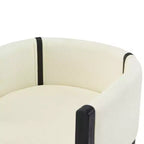 Christopher Knight Home Diana - Sillones modernos de lino tapizados con madera de caucho (juego de 2)