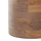 Mesa auxiliar Mono Small Marble - ACC2908A - Mármol blanquecino/Nogal - Safavieh