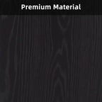 MAYEERTY Mesa de Bar Cuadrada Minimalista de 31.5 pulgadas, con Cubierta de MDF Grano de Madera Oscura, Pedestal Robusto y Reposapiés Metálico, Mesa de Pub Compacta para 2-4 Personas