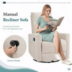 MAYEERTY Sillón decorativo - Sillón giratorio de chenilla 360 con cojín lumbar