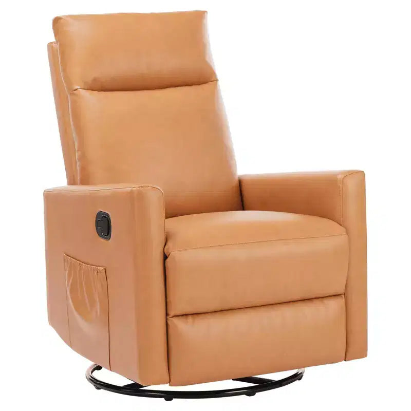 MAYEERTY Sillón decorativo - Sillón giratorio de chenilla 360 con cojín lumbar