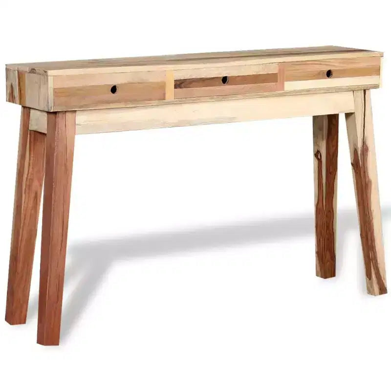vidaXL Mesa Consola de Madera Maciza Reciclada