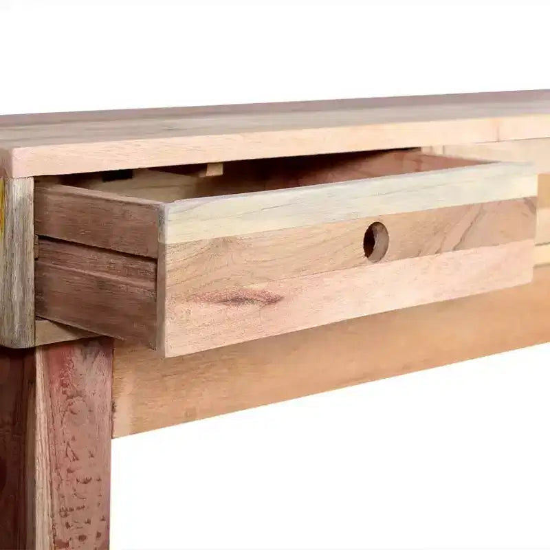 vidaXL Mesa Consola de Madera Maciza Reciclada