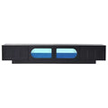 CLIHOME Entertainment Center TV Stand or TVs Up to 95'', Functional Media Console with Arched Cabinet Doors