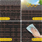 Caja de almacenamiento para exteriores Acekool de 80 galones con tapa con cerradura, impermeable y resistente a los rayos UV, ruedas y asas para patio, jardín, almacenamiento junto a la piscina