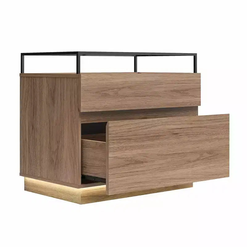 Mesita de Noche Devon de RealRooms con Cajones