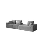 Sofá modular Whisen con chaise longue, sofá tipo nube en forma de L, no requiere montaje