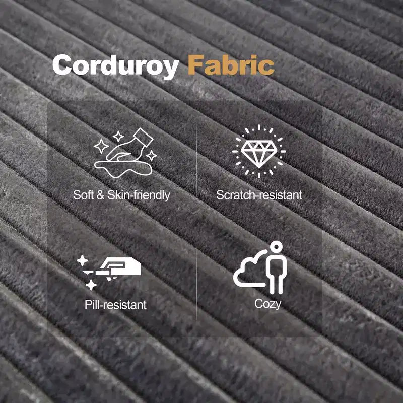 Sofá modular Whisen con chaise longue, sofá tipo nube en forma de L, no requiere montaje