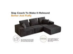 Sofá modular Whisen con chaise longue, sofá tipo nube en forma de L, no requiere montaje