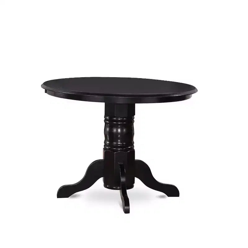 Juego de mesa y sillas de cocina redondas HomeStock, lino blanco, estilo moderno SHGR5-WHI-W