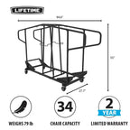 Carrito para Sillas Lifetime 34 (80976)