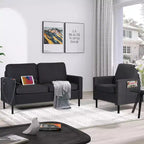 TYBOATLE Juego de Muebles de Sala de Estar de 3 Piezas con USB, Sofá Moderno de 3 Plazas, Sofá de Dos Plazas y Sillón para Espacios Pequeños