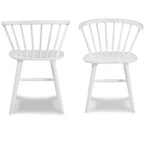 Sillas de comedor tapizadas Okak de estilo Mid-Century, juego de 2, sillas auxiliares de cocina de madera maciza con respaldo único para comedor/sala de estar