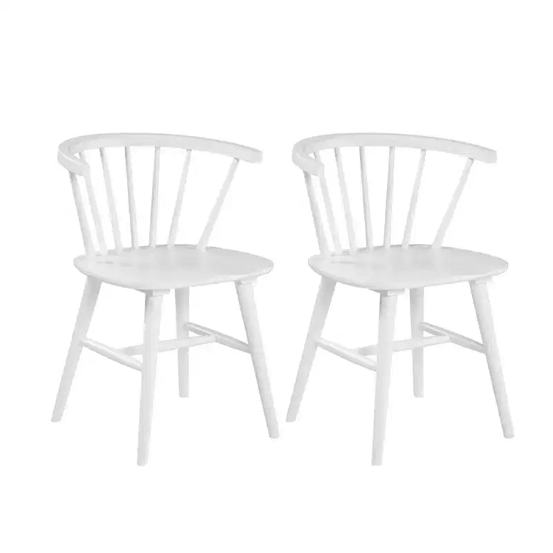 Sillas de comedor tapizadas Okak de estilo Mid-Century, juego de 2, sillas auxiliares de cocina de madera maciza con respaldo único para comedor/sala de estar