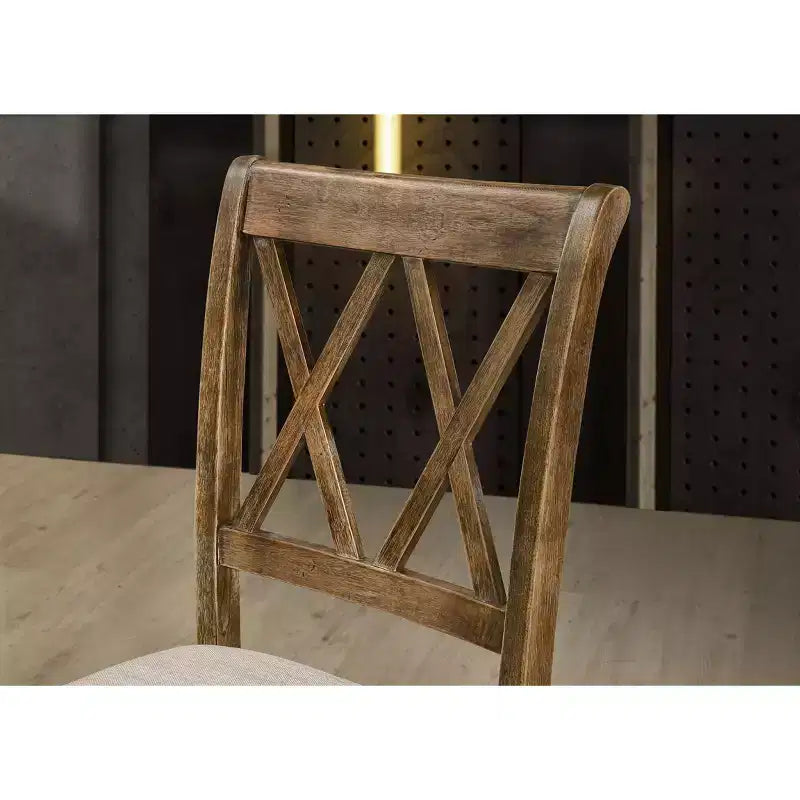 Sillas de comedor tapizadas Okak de estilo Mid-Century, juego de 2, sillas auxiliares de cocina de madera maciza con respaldo único para comedor/sala de estar
