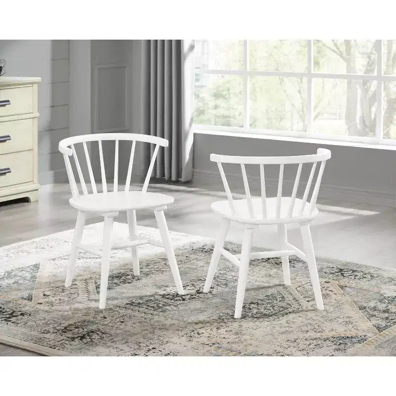 Sillas de comedor tapizadas Okak de estilo Mid-Century, juego de 2, sillas auxiliares de cocina de madera maciza con respaldo único para comedor/sala de estar