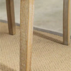Sillas de comedor Okak modernas de madera maciza con respaldo capitoné, juego de 2, sillas auxiliares de cocina tapizadas con patas de madera natural para sala de estar