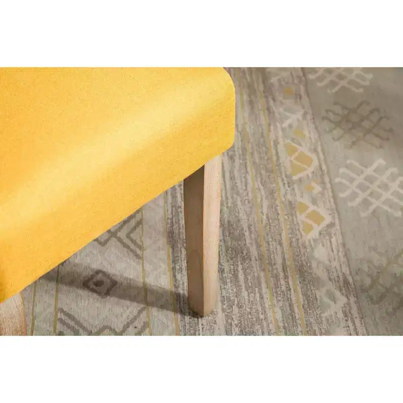 Sillas de comedor Okak modernas de madera maciza con respaldo capitoné, juego de 2, sillas auxiliares de cocina tapizadas con patas de madera natural para sala de estar