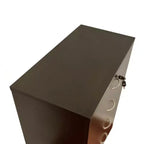 Cómoda moderna Okak Sleek de 5 cajones con rieles metálicos silenciosos y cerradura superior de metal para ropa