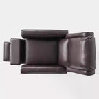 GDFStudio Pacific Sillón Reclinable Contemporáneo Tapizado con Respaldo y Patas de Madera de Abedul