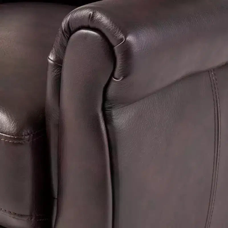 GDFStudio Pacific Sillón Reclinable Contemporáneo Tapizado con Respaldo y Patas de Madera de Abedul