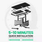 LumiDesk Escritorio Eléctrico Ajustable en Altura Todo en 1 Inteligente, Modular y Ergonómico