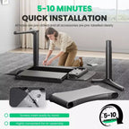 LumiDesk Escritorio Eléctrico Ajustable en Altura Todo en 1 Inteligente, Modular y Ergonómico