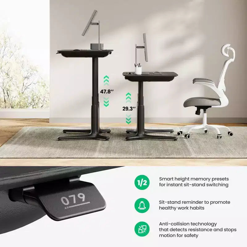 LumiDesk Escritorio Eléctrico Ajustable en Altura Todo en 1 Inteligente, Modular y Ergonómico