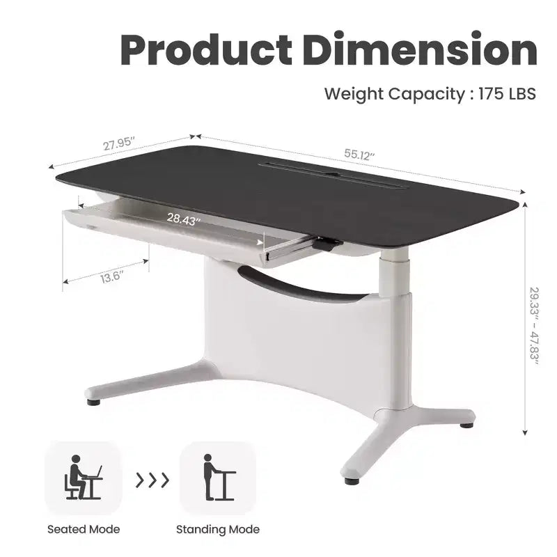LumiDesk Escritorio Eléctrico Ajustable en Altura Todo en 1 Inteligente, Modular y Ergonómico