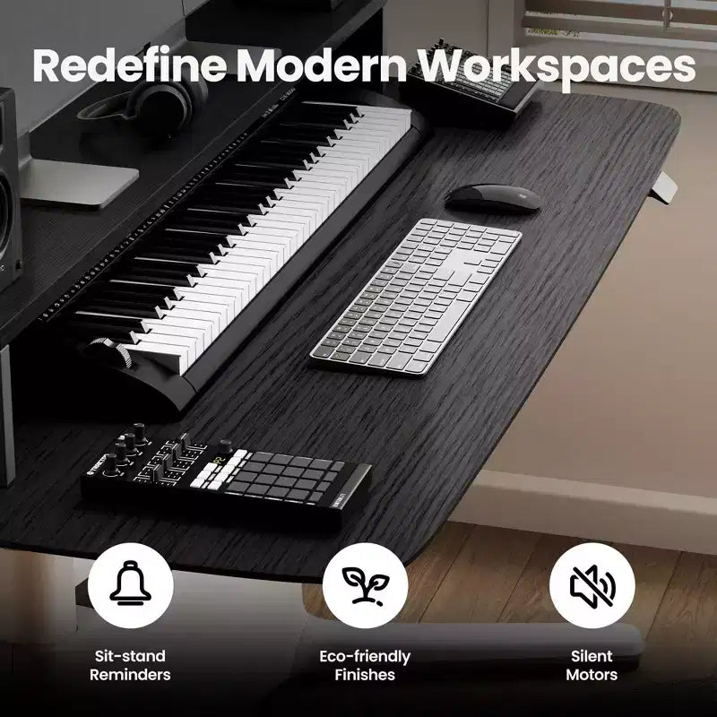 LumiDesk Escritorio Eléctrico Ajustable en Altura Todo en 1 Inteligente, Modular y Ergonómico