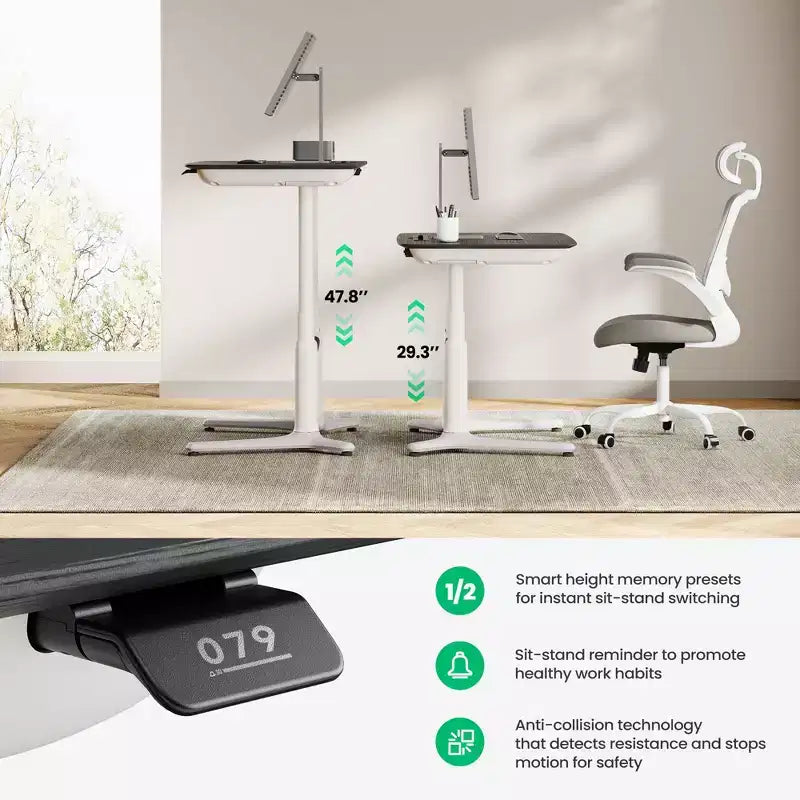LumiDesk Escritorio Eléctrico Ajustable en Altura Todo en 1 Inteligente, Modular y Ergonómico