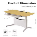 LumiDesk Escritorio Eléctrico Ajustable en Altura Todo en 1 Inteligente, Modular y Ergonómico