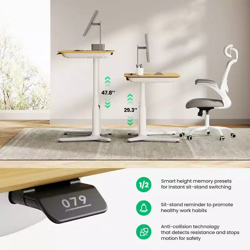 LumiDesk Escritorio Eléctrico Ajustable en Altura Todo en 1 Inteligente, Modular y Ergonómico