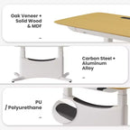 LumiDesk Escritorio Eléctrico Ajustable en Altura Todo en 1 Inteligente, Modular y Ergonómico