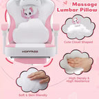 Silla Gaming Hoffree Rosa Linda Ergonómica para Niñas con Reposapiés y Masaje Lumbar