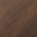 79 Mesa de comedor ovalada grande marrón estilo rústico para 6-8 personas con patas en forma de V para comedor y sala de estar