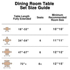 79 Mesa de comedor ovalada grande marrón estilo rústico para 6-8 personas con patas en forma de V para comedor y sala de estar