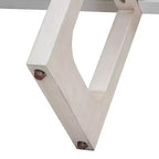 MAYEERTY Mesa de consola con parte superior efecto mármol y estante abierto para pasillo sala de estar, gris