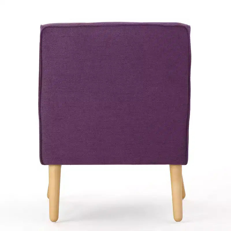 Sillón decorativo tapizado de tela GDFStudio Merel de mediados de siglo moderno