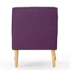 Sillón decorativo tapizado de tela GDFStudio Merel de mediados de siglo moderno