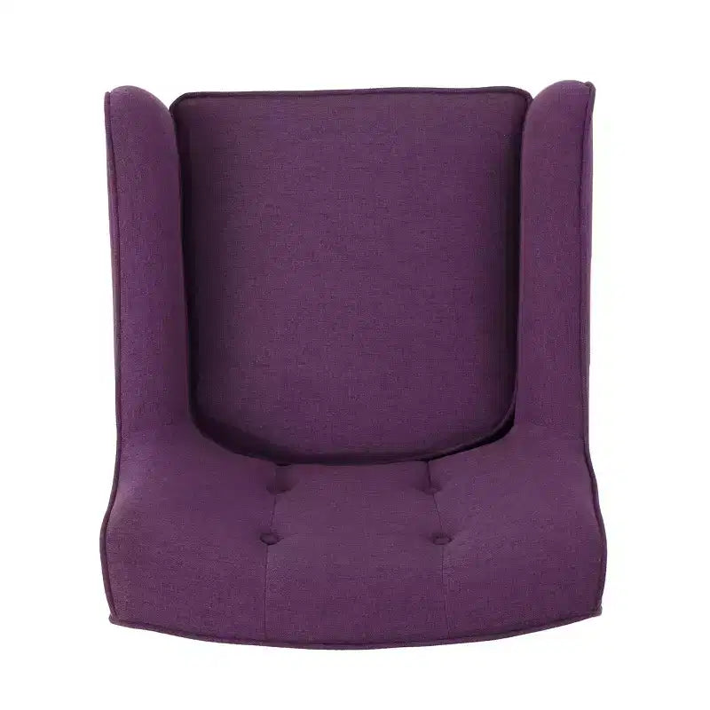 Sillón decorativo tapizado de tela GDFStudio Merel de mediados de siglo moderno