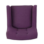 Sillón decorativo tapizado de tela GDFStudio Merel de mediados de siglo moderno