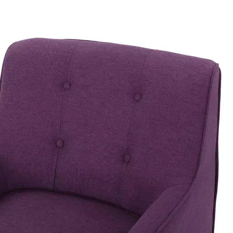 Sillón decorativo tapizado de tela GDFStudio Merel de mediados de siglo moderno