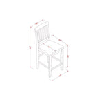 Juego de muebles de comedor HomeStock Belmont de 5 piezas que incluye una mesa de comedor redonda con pedestal y 4 sillas con asiento de madera, 42x42 pulgadas, blanco lino